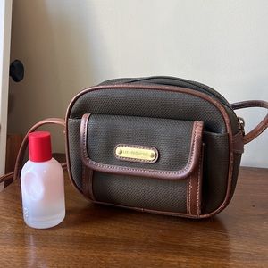Vintage Liz Claiborne cross-body bag with leather trim
